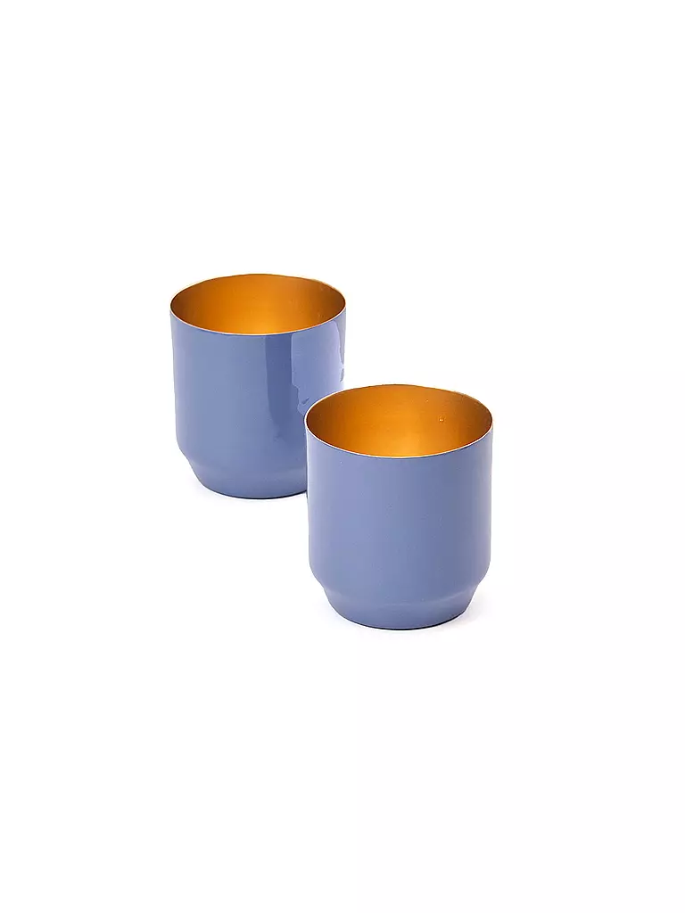 FYNCH-HATTON | Portacandele DANYO Blu Colomba | Blu chiaro