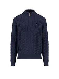 FYNCH-HATTON | Pullover Troyer | Blu scuro