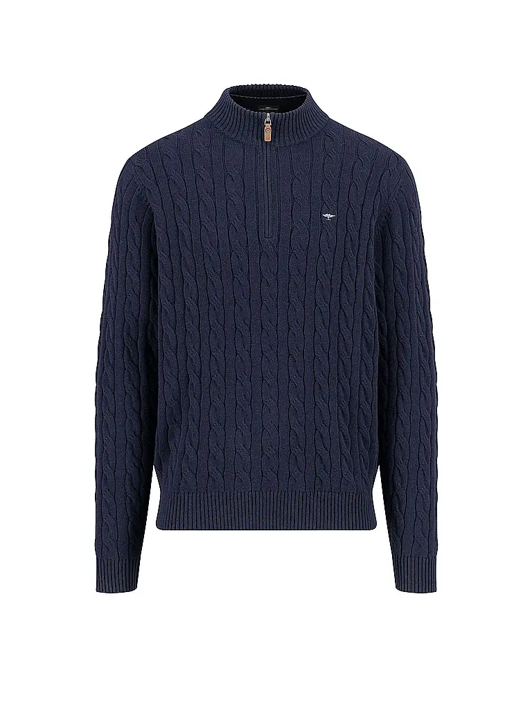 FYNCH-HATTON | Pullover Troyer | Blu scuro