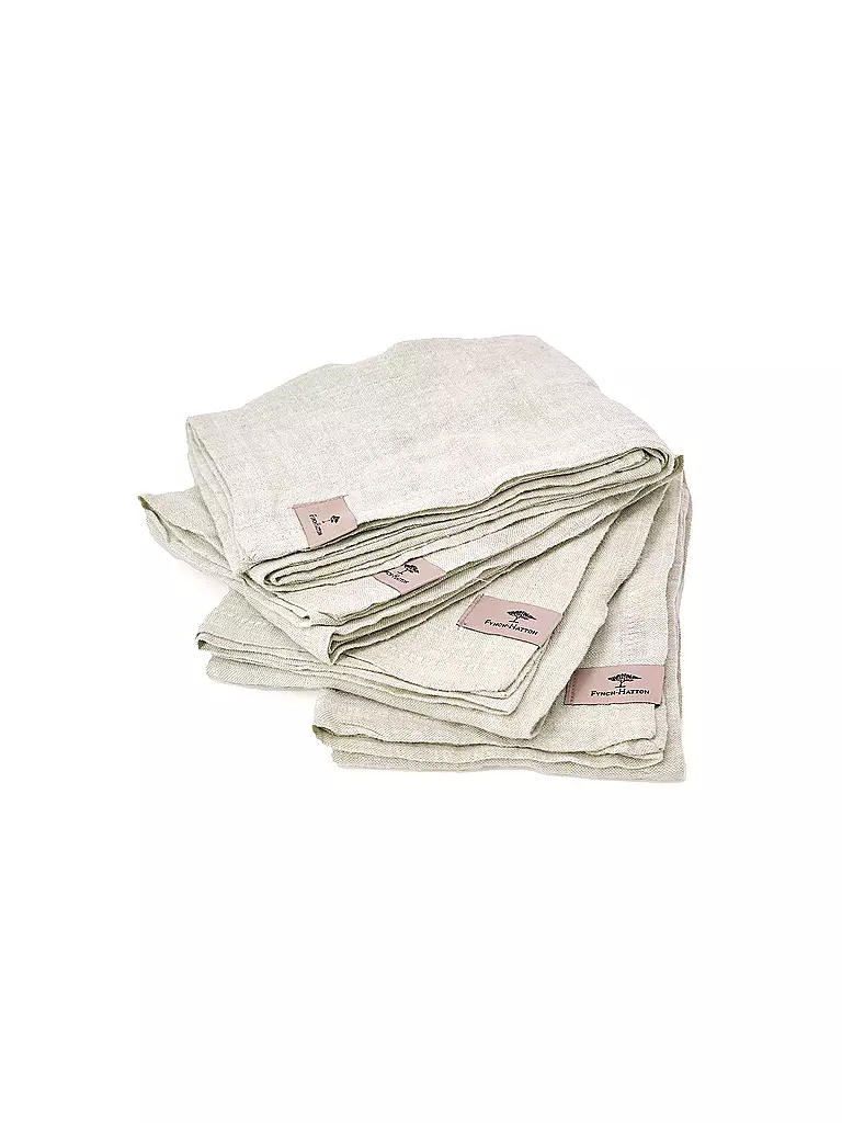 FYNCH-HATTON | Serviette 4tlg 50x50cm SANDIBE Salbei  | Verde chiaro