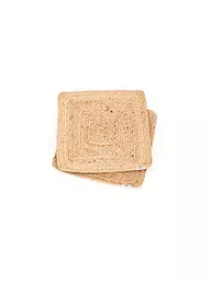 FYNCH-HATTON | Set da tavola 4 pezzi 33x33cm UTAMU Marrone | Marrone chiaro