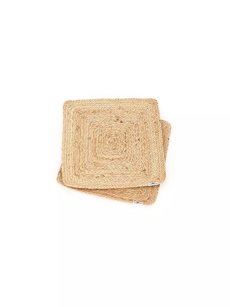 FYNCH-HATTON | Set da tavola 4 pezzi 33x33cm UTAMU Marrone | Marrone chiaro