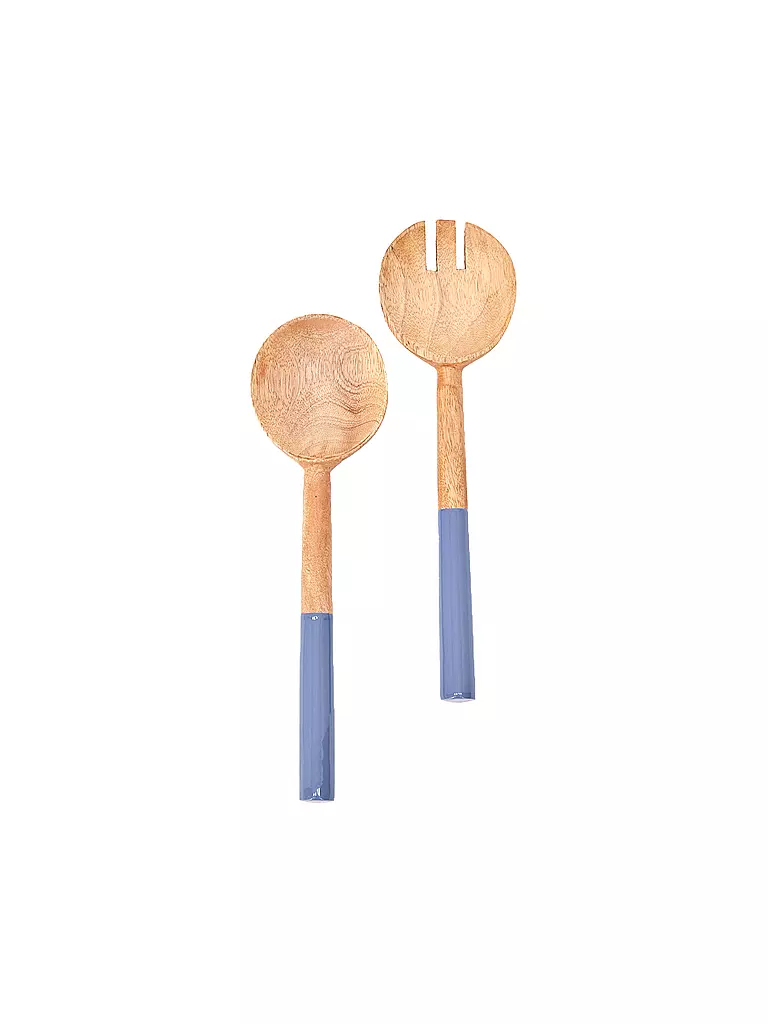 FYNCH-HATTON | Set di posate da insalata 2 pz. KISHA Blu Colomba | Blu chiaro