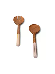 FYNCH-HATTON | Set di posate da insalata 2 pz. KISHA Lemon Stripe | Giallo