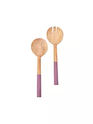 FYNCH-HATTON | Set di posate da insalata 2 pz. KISHA Lemon Stripe | Lilla