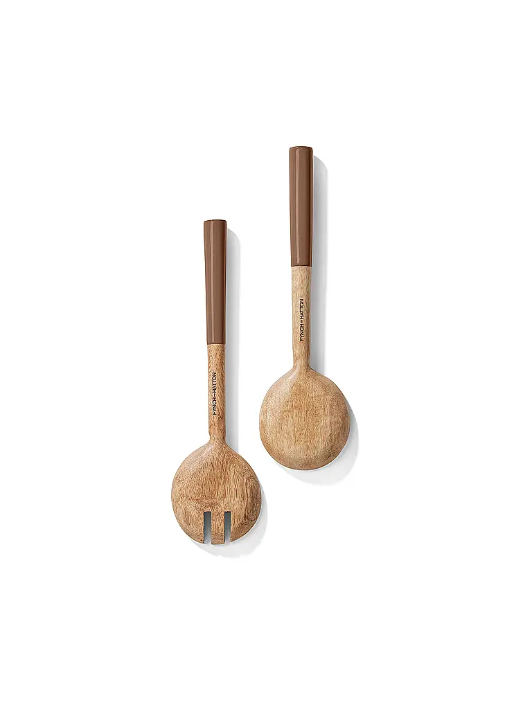FYNCH-HATTON | Set di posate da insalata 2 pz. KISHA Walnut | Marrone chiaro