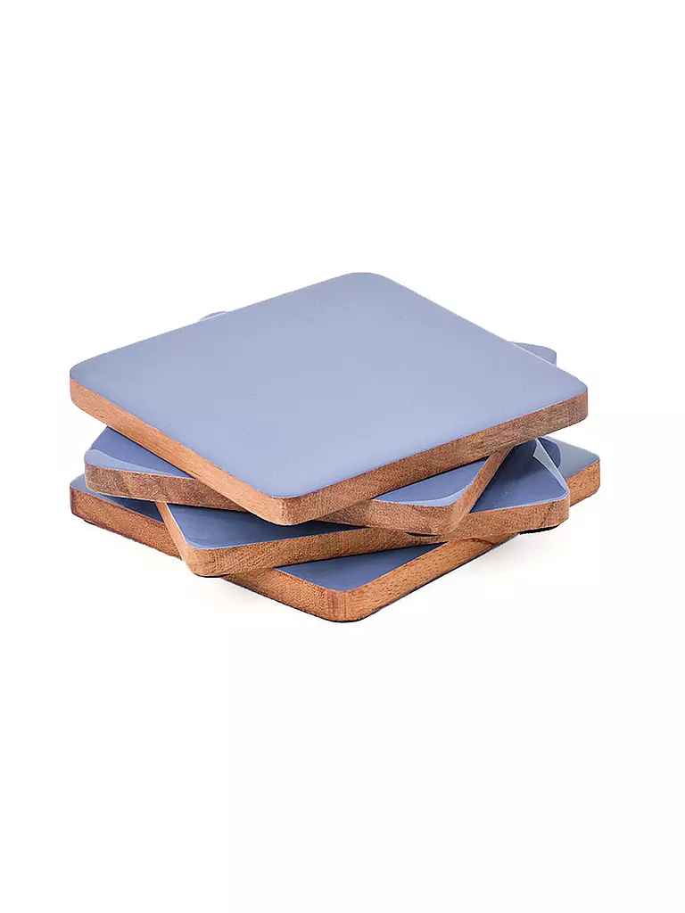 FYNCH-HATTON | Sottobicchieri JALA Set da 4 10x10cm Blu Colomba | Blu chiaro