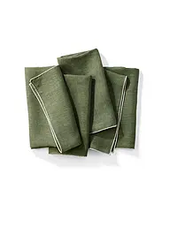 FYNCH-HATTON | Set di 4 tovaglioli di lino LUMO Walnut | Verde scuro