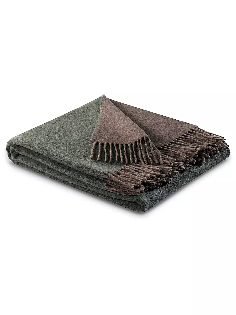 FYNCH-HATTON | Wolldecke - Plaid KIBO 130x170cm Verde Marrone | Verde scuro