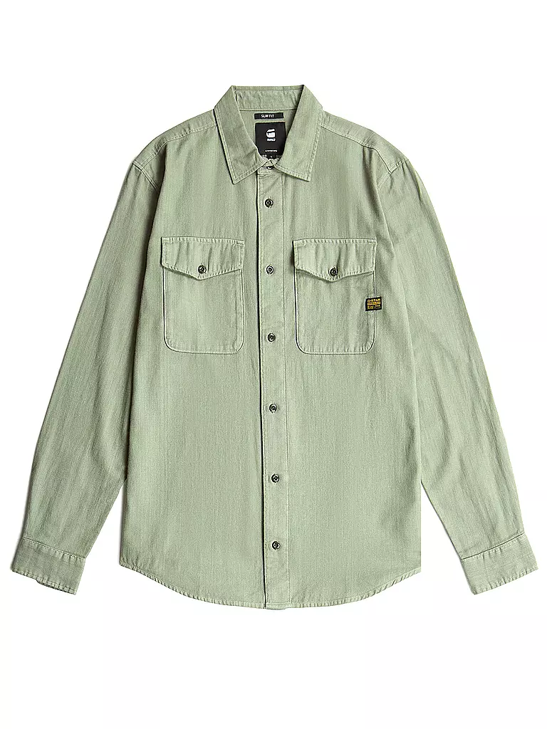 G-STAR RAW | Camicia Slim Fit MARINE | Verde chiaro