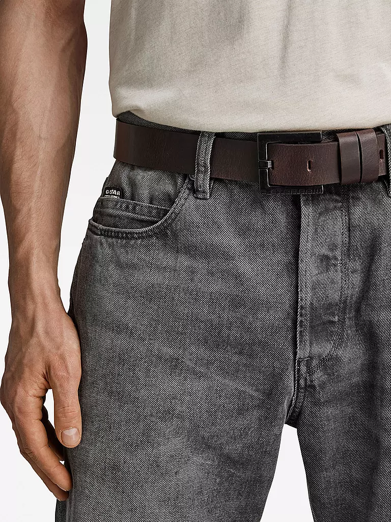 G-STAR RAW | Cintura in pelle DUKO BELT | Marrone
