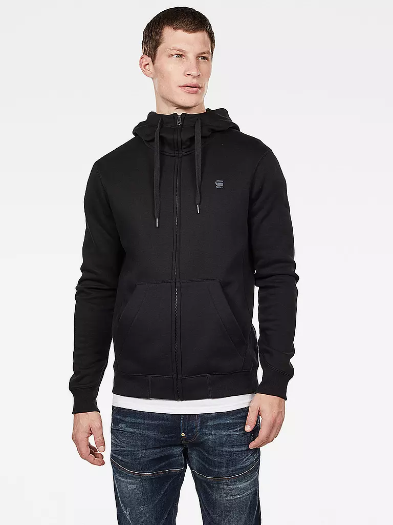 G-STAR RAW | Felpa con zip | Nero