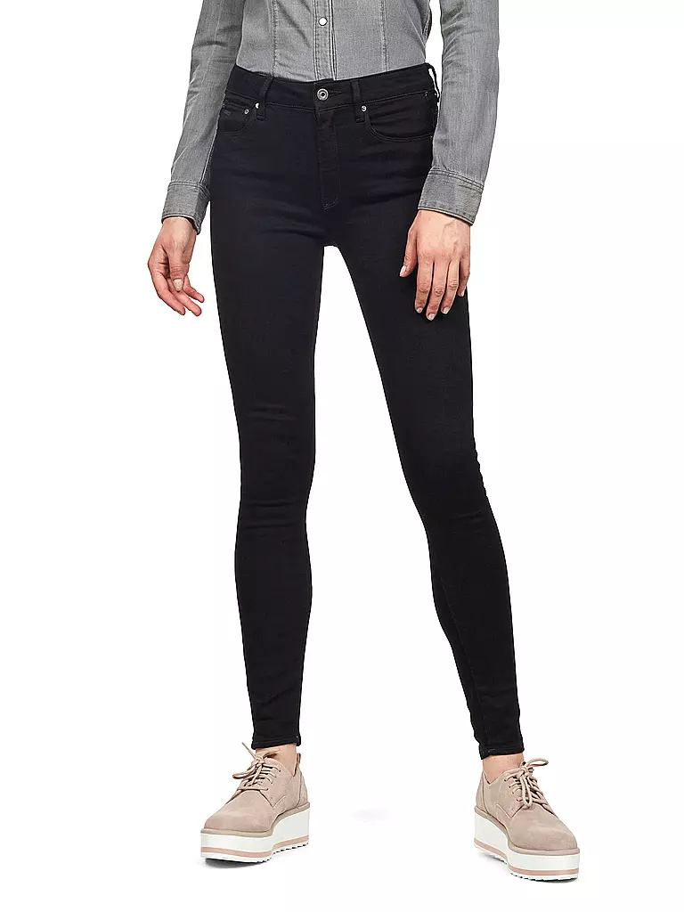 G-STAR RAW | Jeans a vita alta skinny fit 3301 | Nero