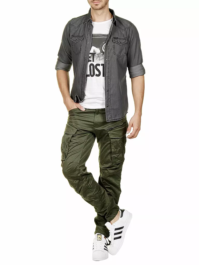G-STAR RAW | Pantaloni cargo ROVIC 3D con vestibilità affusolata | Oliva