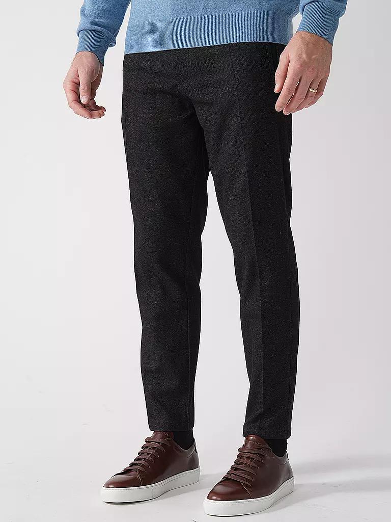 GABBA | Chino MONZA SHAFI WOOL | Nero