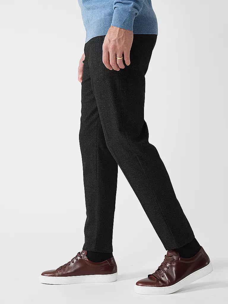 GABBA | Chino MONZA SHAFI WOOL | Nero
