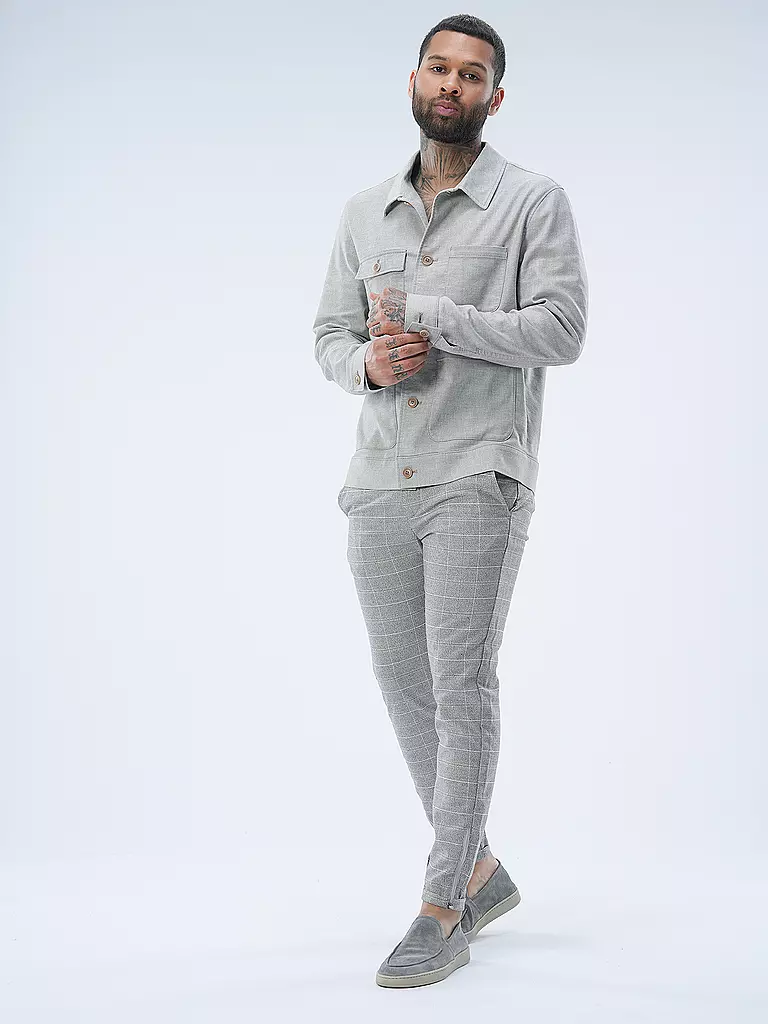 GABBA | Chino Slim Fit PISA KAOS | Grigio chiaro