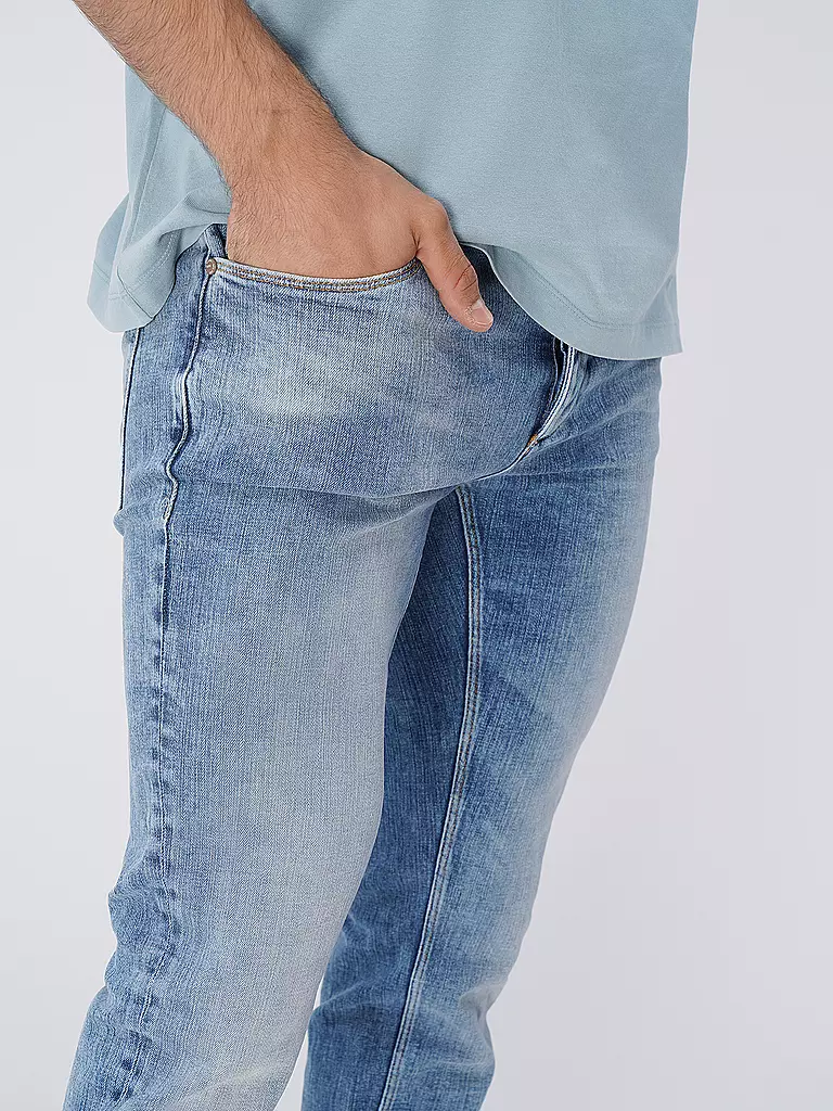 GABBA | Jeans Straight Slim Fit "Rey" | Blu