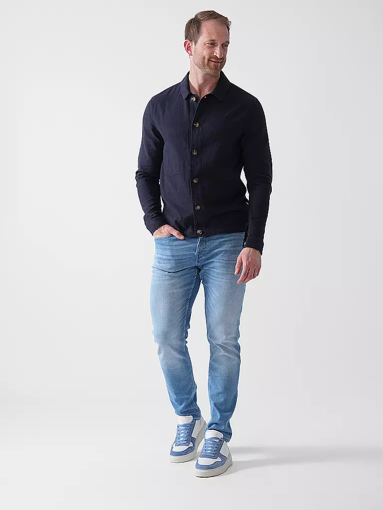 GABBA | Overshirt PETER LINO | Blu scuro
