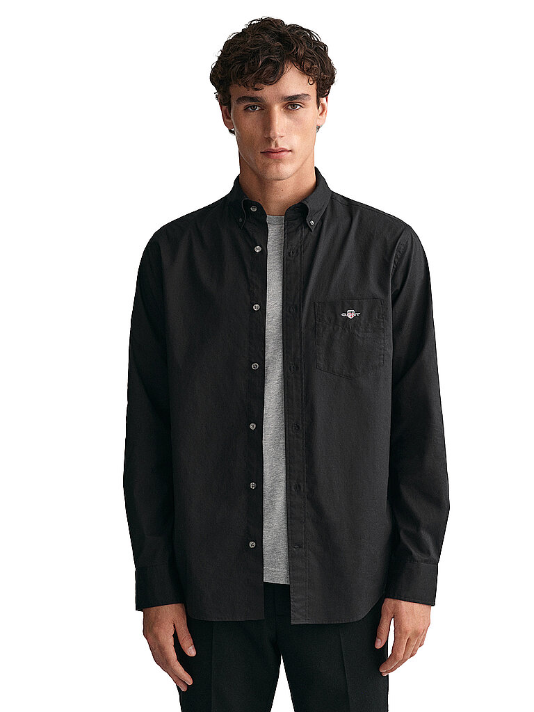 Gant Camicia Regular Fit nero XXL