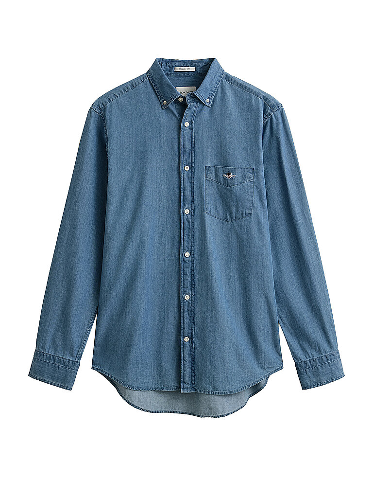 Gant Camicia di jeans blu L