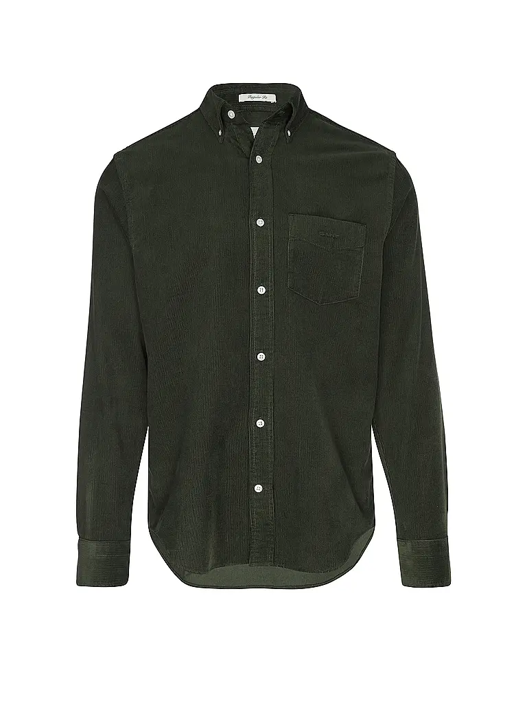 GANT | Camicia in velluto a coste | Verde scuro