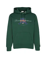 GANT | Felpa con cappuccio - Hoodie | Verde scuro