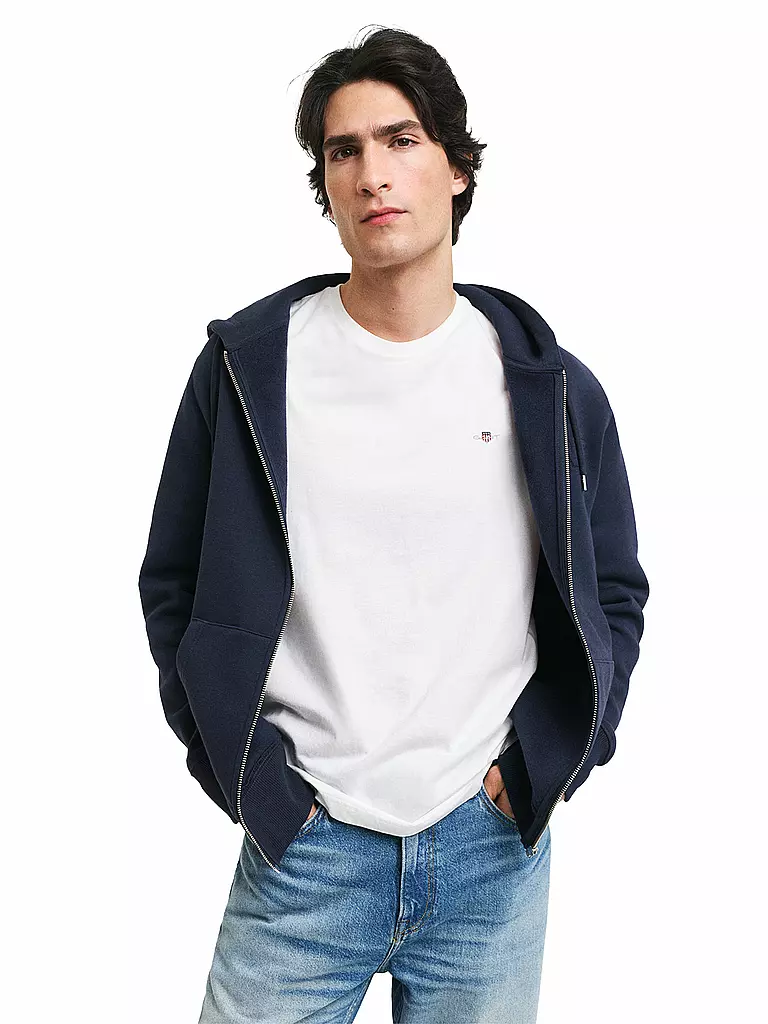 GANT | Kapuzensweatjacke | Blu scuro