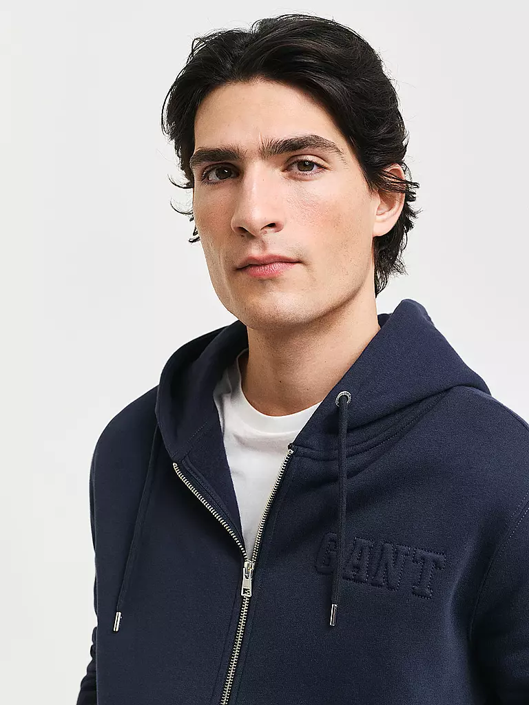GANT | Kapuzensweatjacke | Blu scuro