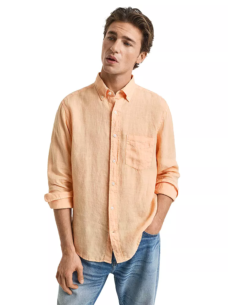 GANT | Leinenhemd Regular Fit  | Arancione