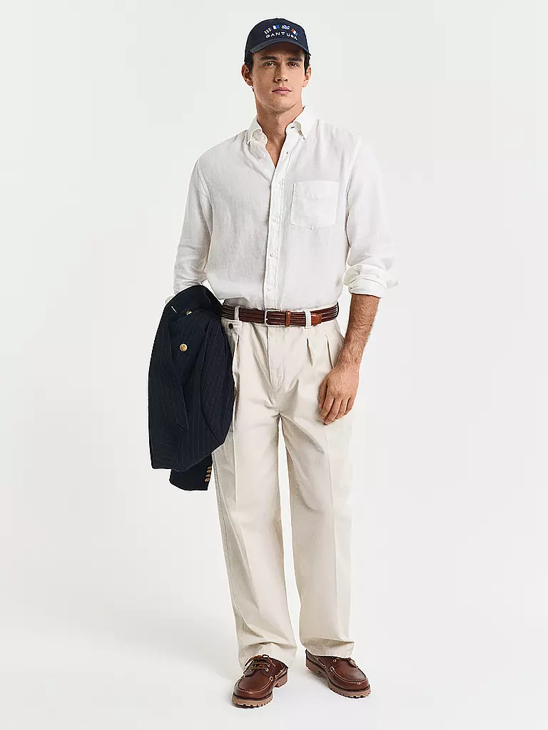 GANT | Leinenhemd Regular Fit  | Bianco