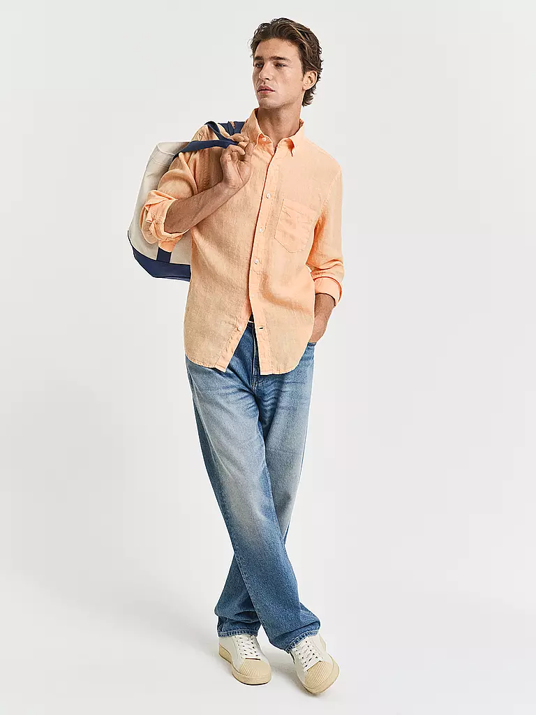 GANT | Leinenhemd Regular Fit  | Arancione