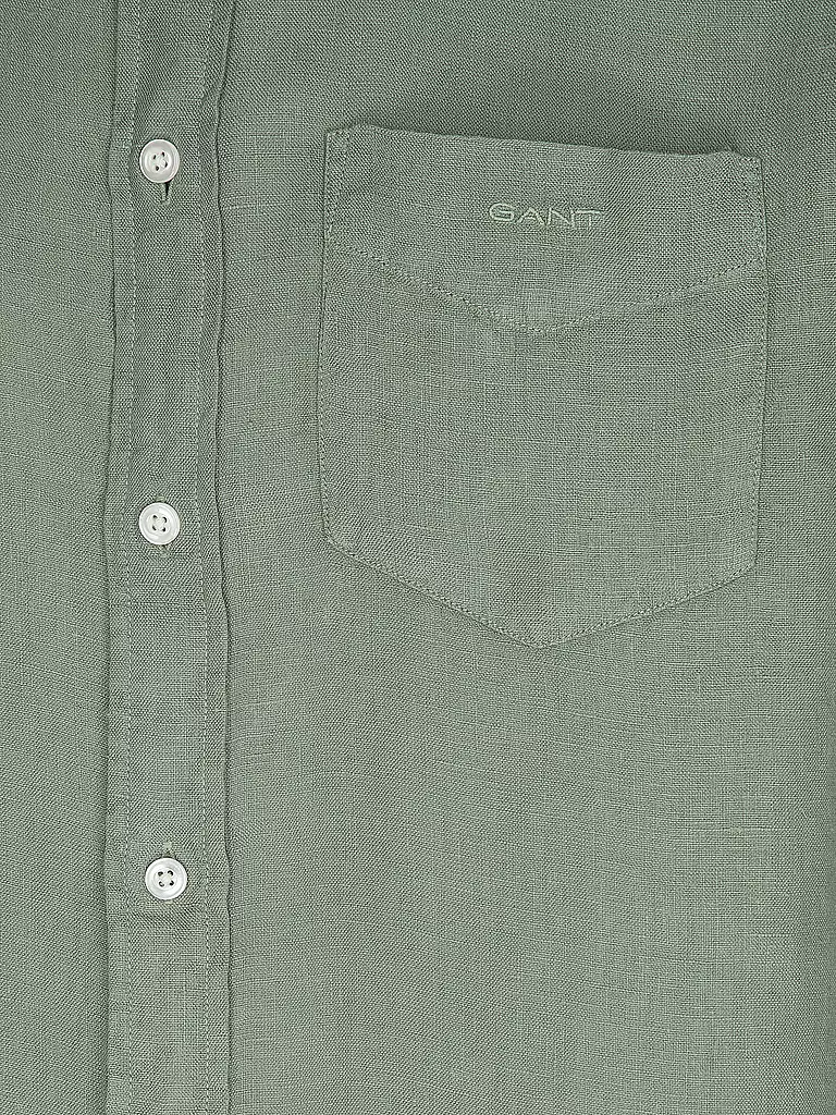 GANT | Leinenhemd Regular Fit  | Oliva
