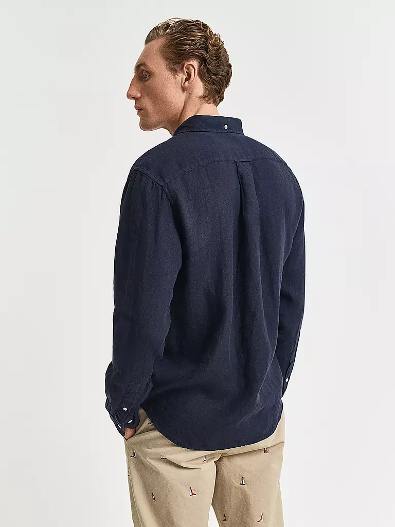 GANT | Leinenhemd Regular Fit  | Blu
