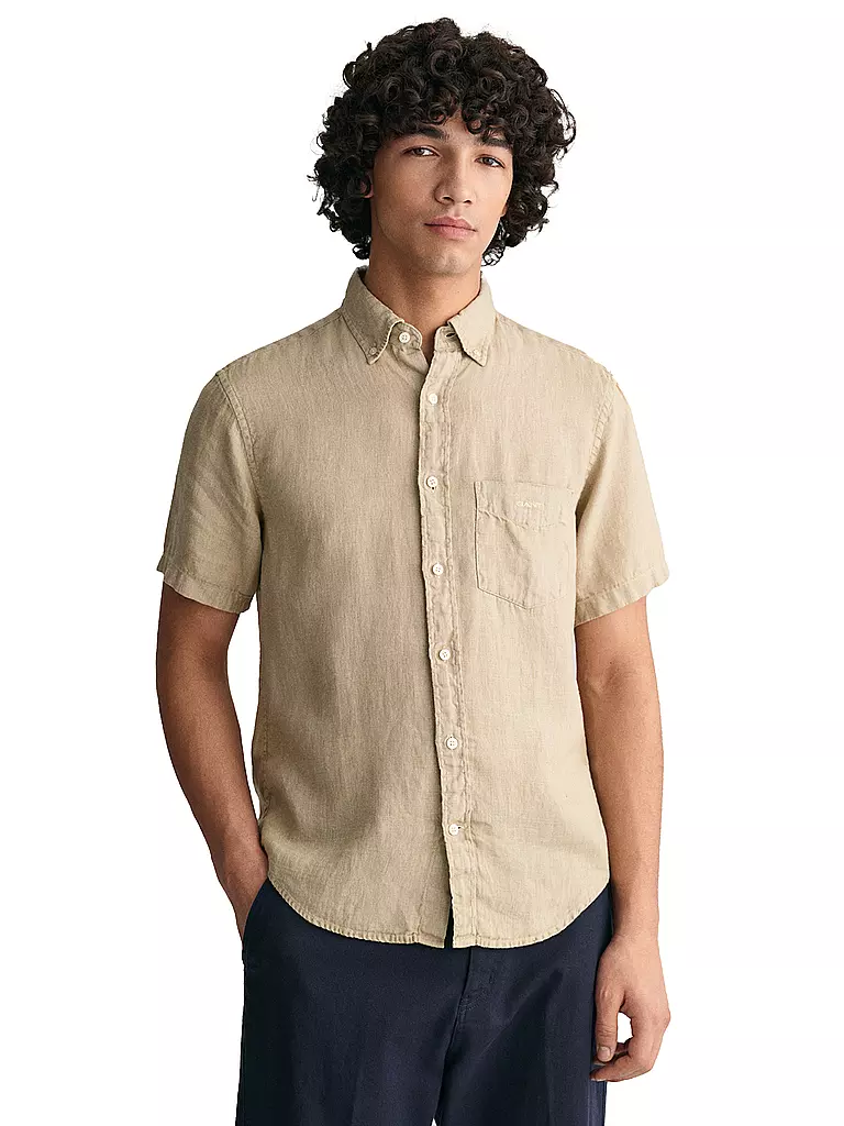 GANT | Leinenhemd Regular Fit | Beige