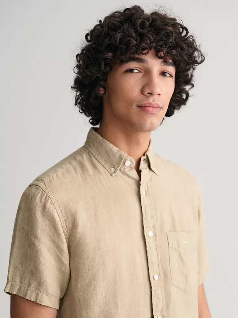 GANT | Leinenhemd Regular Fit | Beige