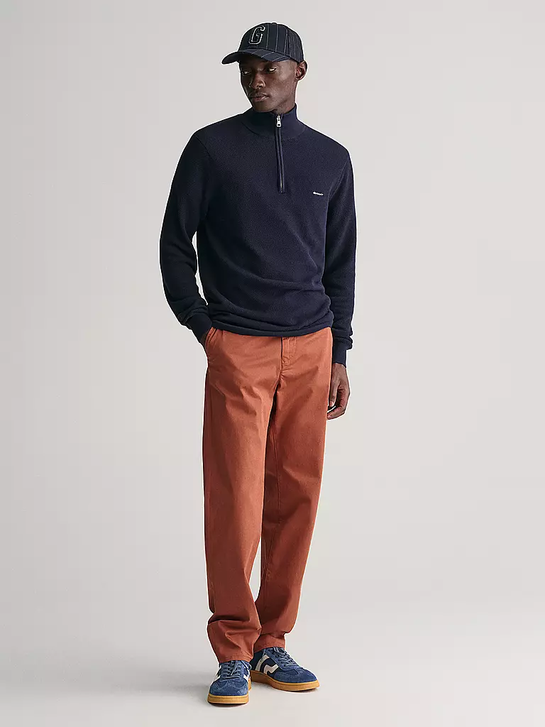 GANT | Pullover Troyer | Blu scuro
