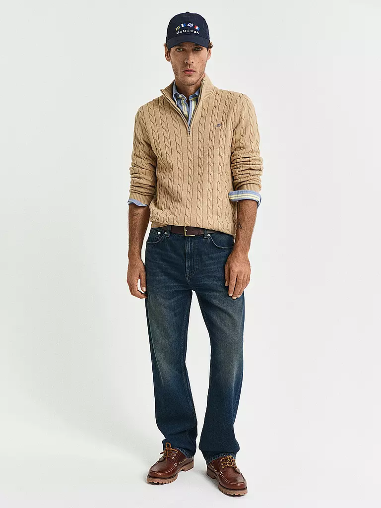 GANT | Pullover Troyer | Beige