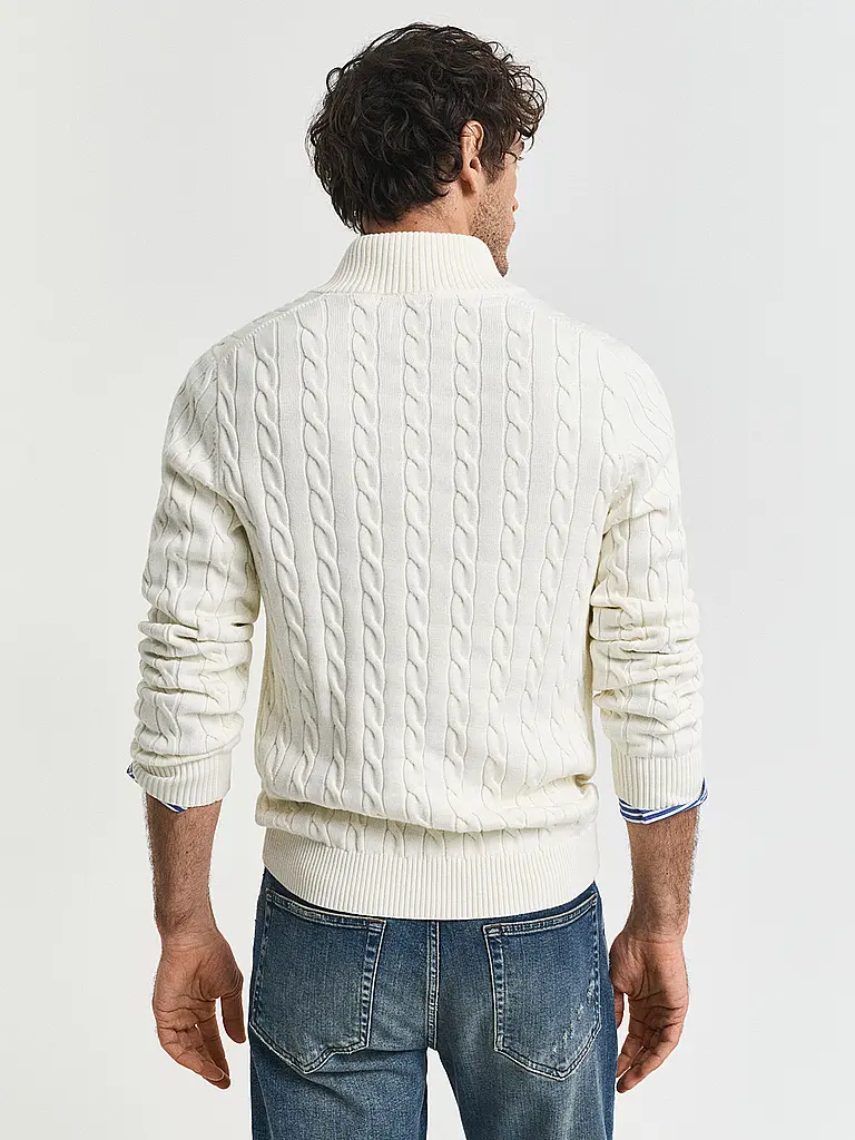 GANT | Pullover Troyer | Bianco
