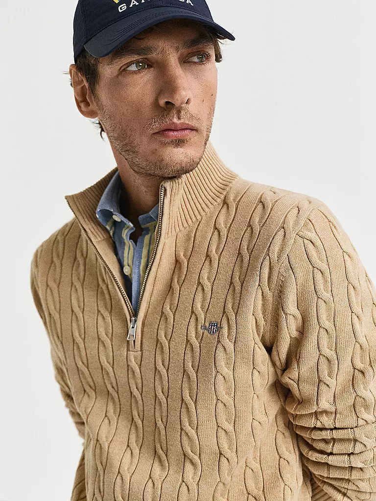 GANT | Pullover Troyer | Beige