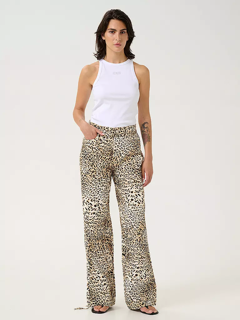 GESTUZ | Jeans a gamba larga LEONIA | Marrone chiaro