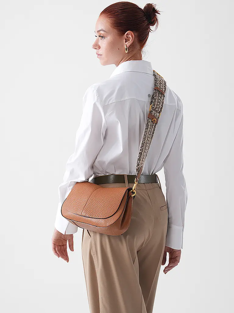 GIANNI CHIARINI | Borsa in pelle - Borsa a tracolla HELENA ROUND | Cammello