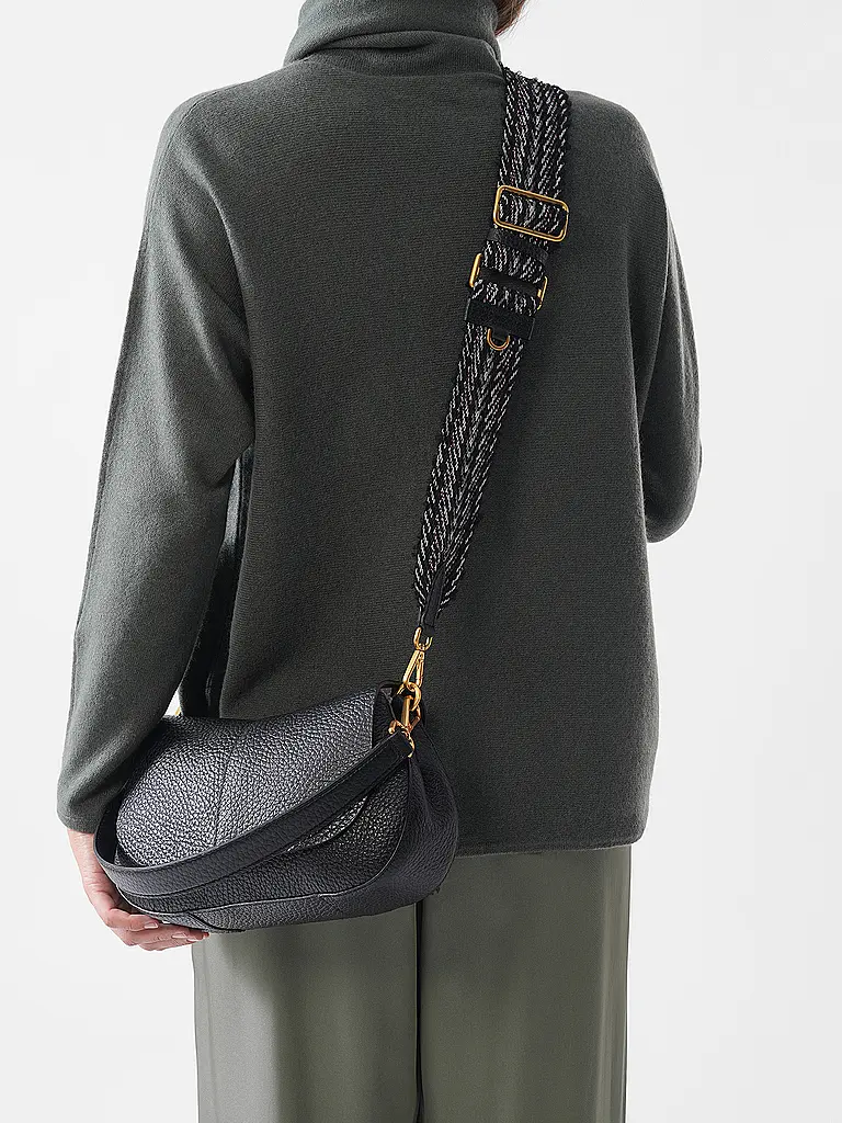 GIANNI CHIARINI | Borsa in pelle - Borsa a tracolla HELENA ROUND | Nero