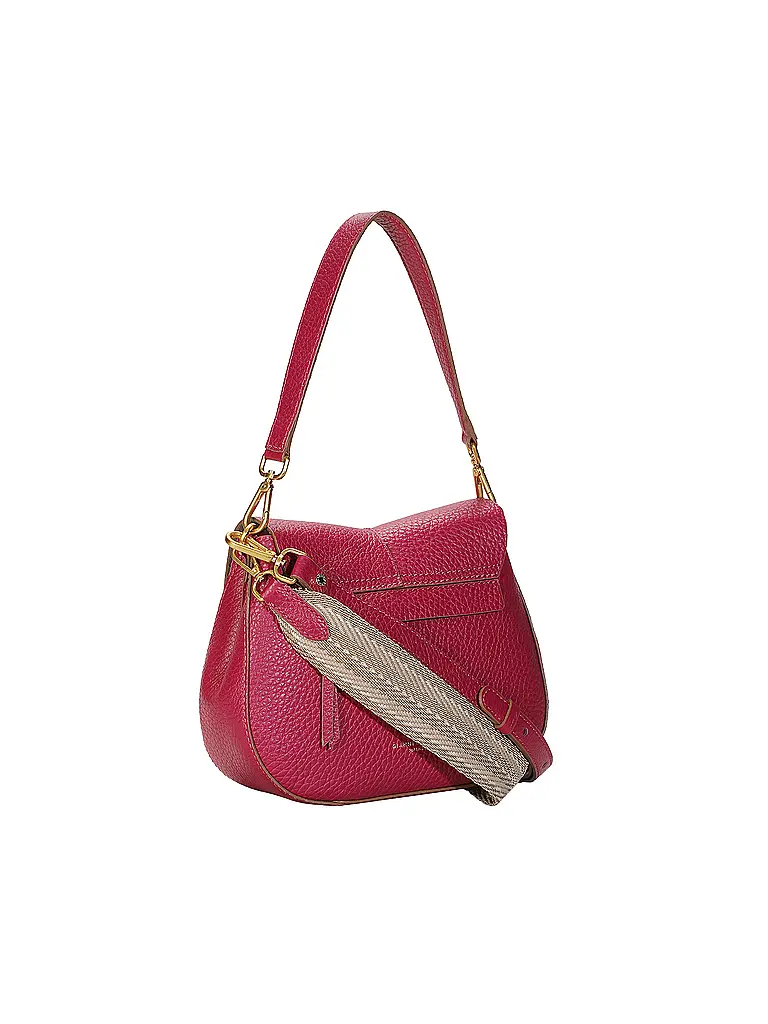 GIANNI CHIARINI | Borsa in pelle - Borsa a tracolla HELENA ROUND | Fucsia
