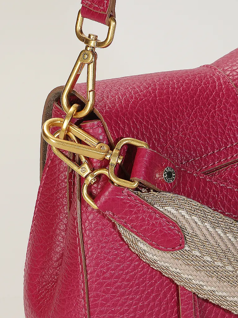 GIANNI CHIARINI | Borsa in pelle - Borsa a tracolla HELENA ROUND | Fucsia