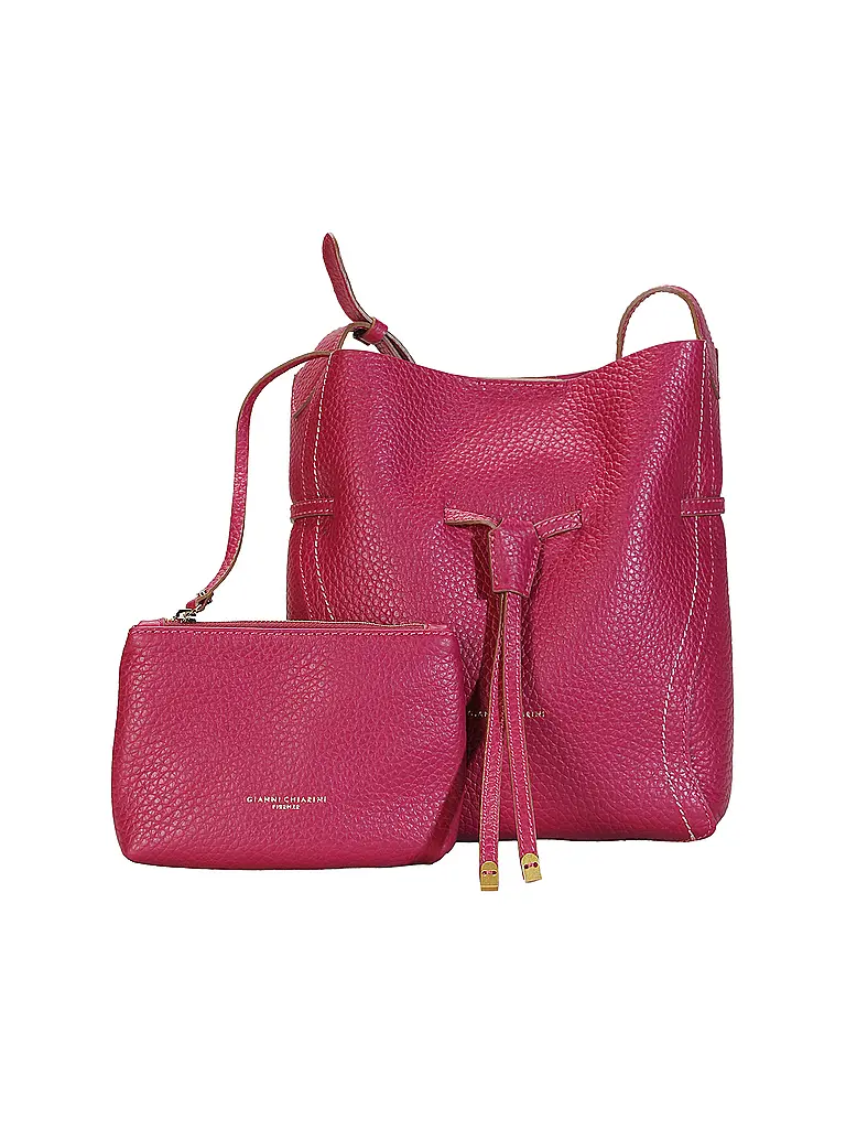 GIANNI CHIARINI | Borsa in pelle - Bucket Bag SIENNA | Fucsia