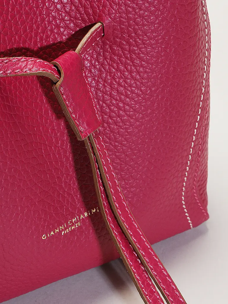GIANNI CHIARINI | Borsa in pelle - Bucket Bag SIENNA | Fucsia