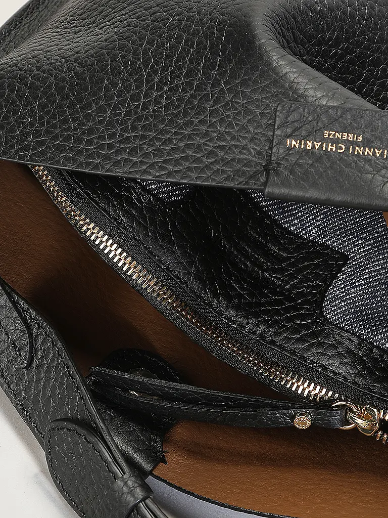 GIANNI CHIARINI | Borsa in pelle - Hobo Bag ARETHA | Nero