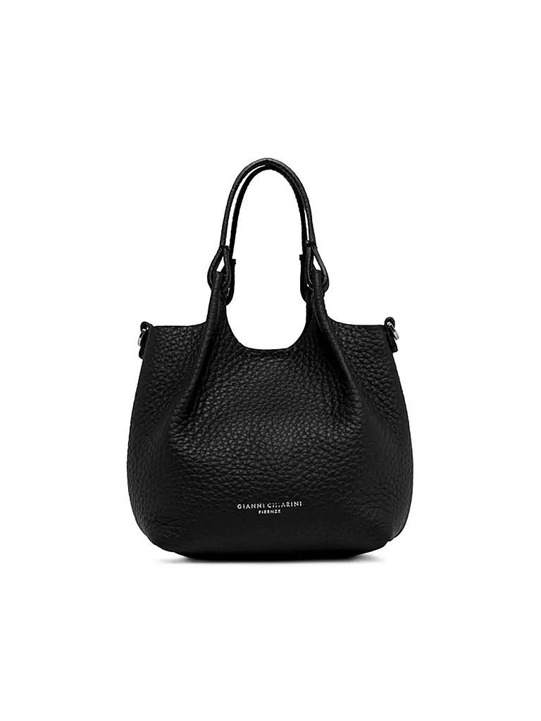 GIANNI CHIARINI | Borsa in pelle - Hobo Bag DUA Small | Nero