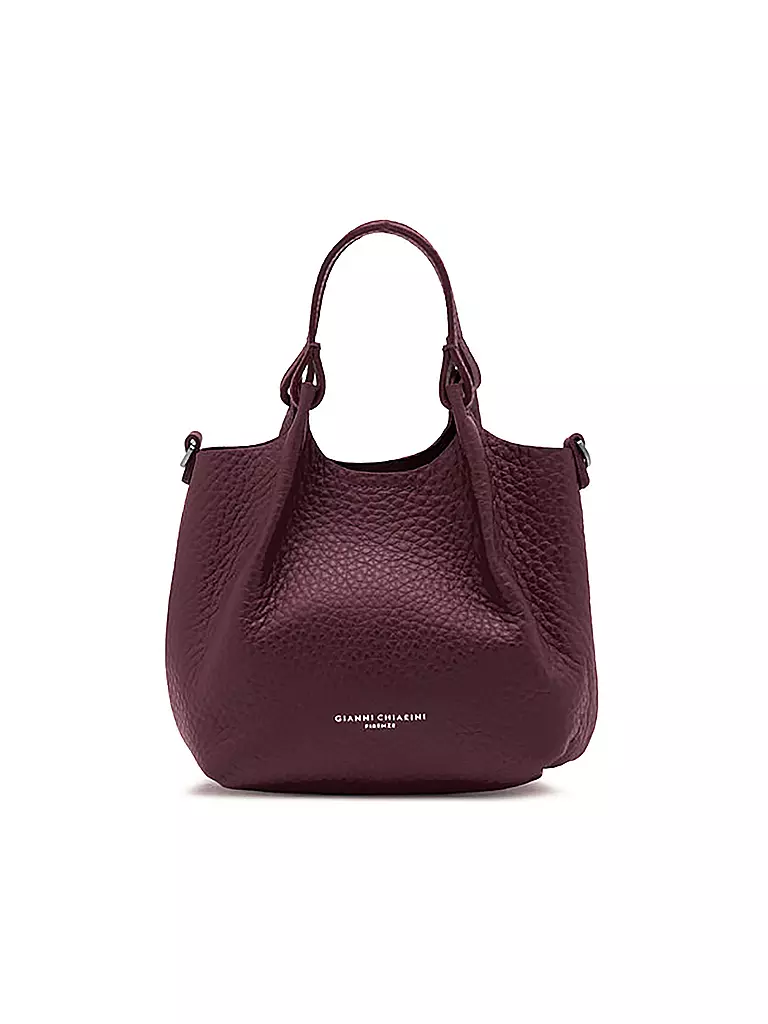 GIANNI CHIARINI | Borsa in pelle - Hobo Bag DUA Small | Rosso scuro